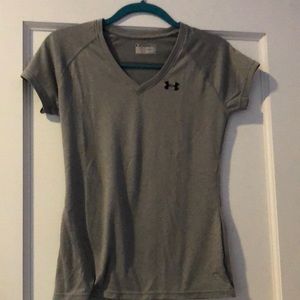 Gray Under Armour Short Sleeved Top